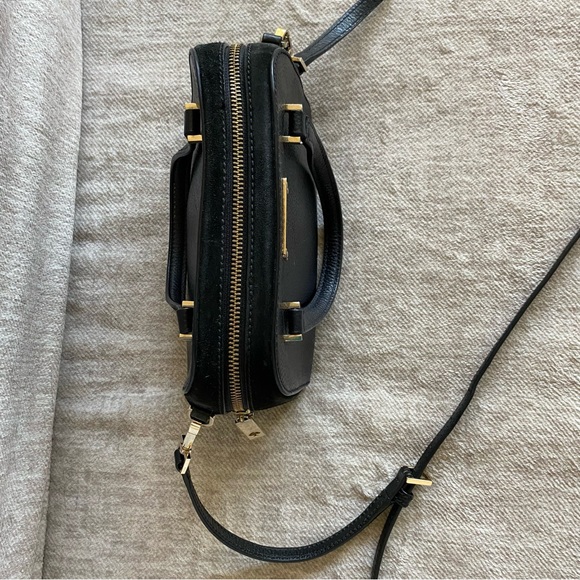 Kate Spade New York Crossbody Bag Black Leather/Suede - Picture 7 of 16